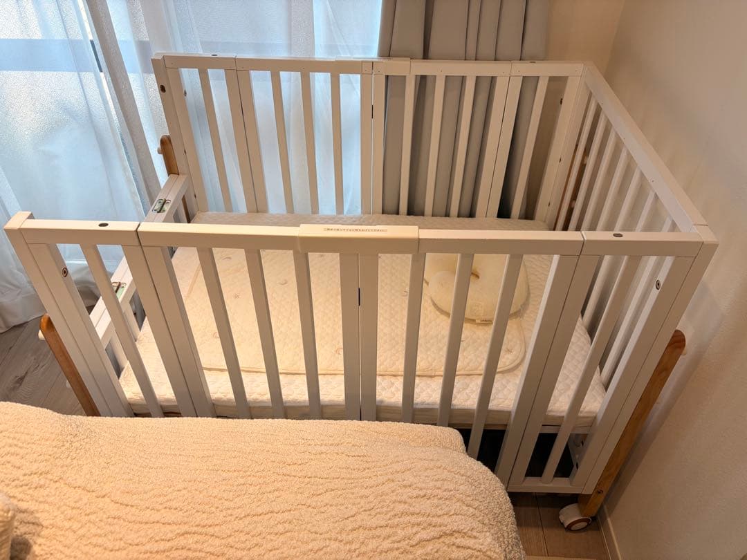 大和屋 pattan II ベビーベッド ホワイト