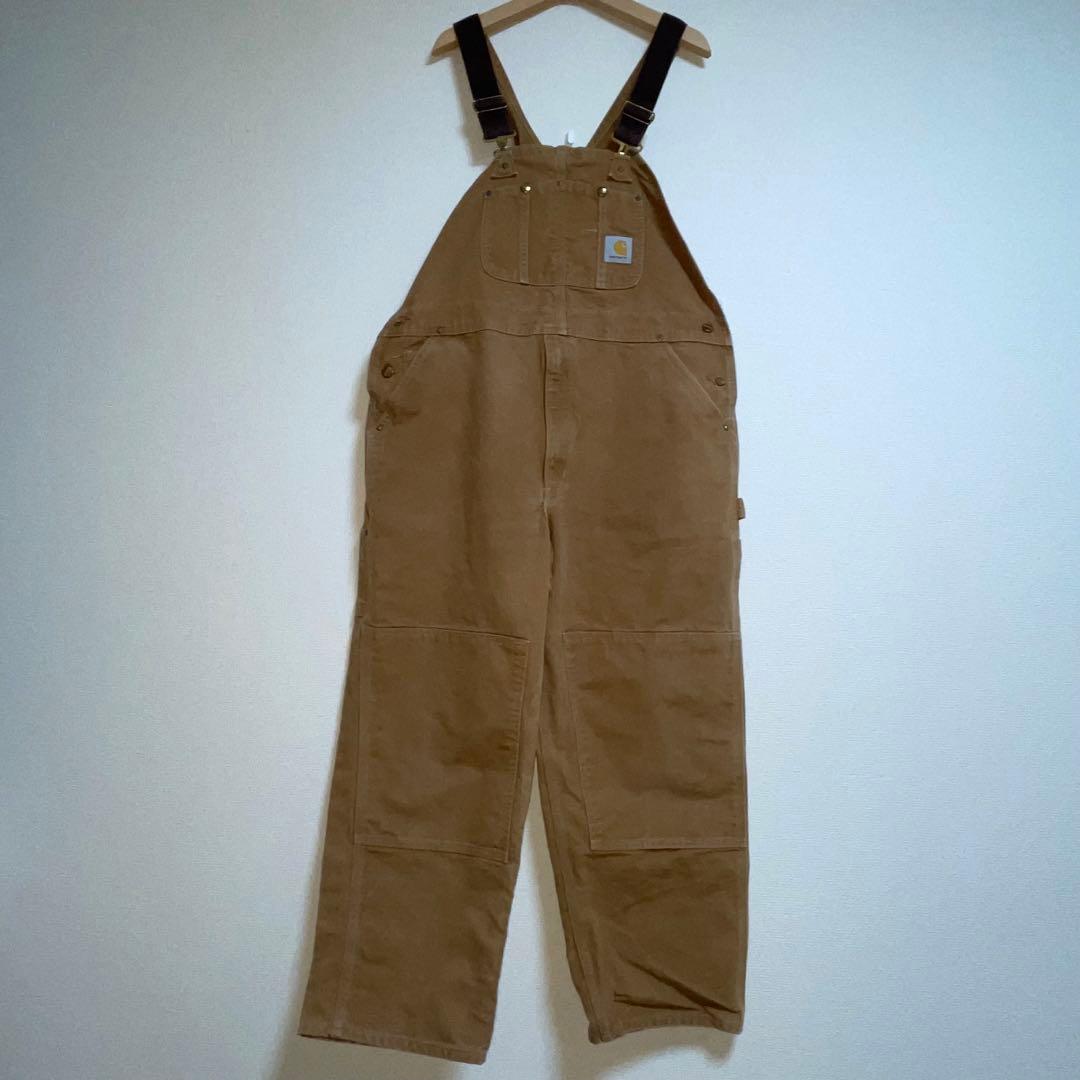 ベ*パ様 《ワンポイントロゴ》Carharttカーハートダブルニーオーバーオール