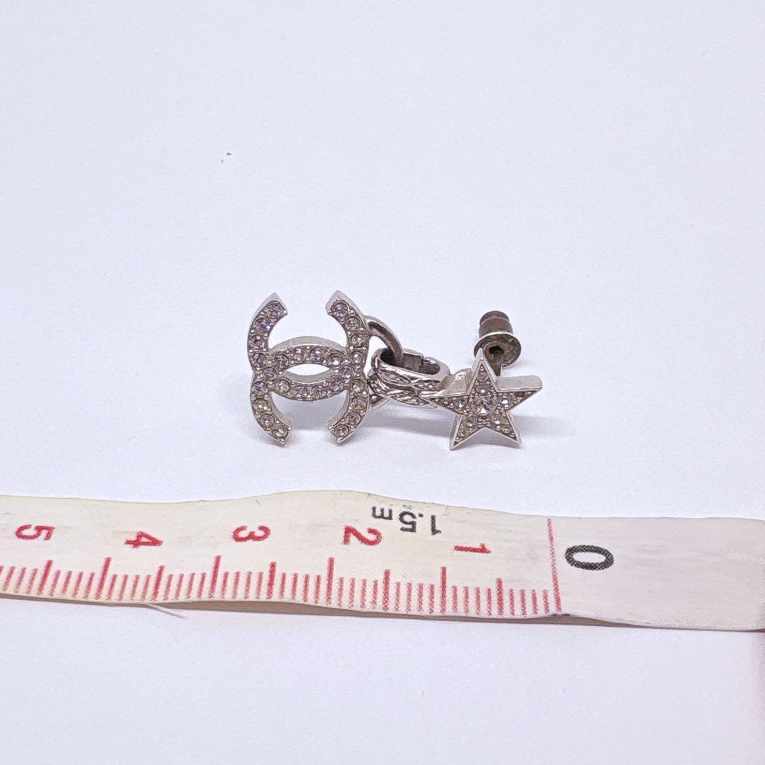 CHANEL 星 CCロゴ ピアス(片耳用)