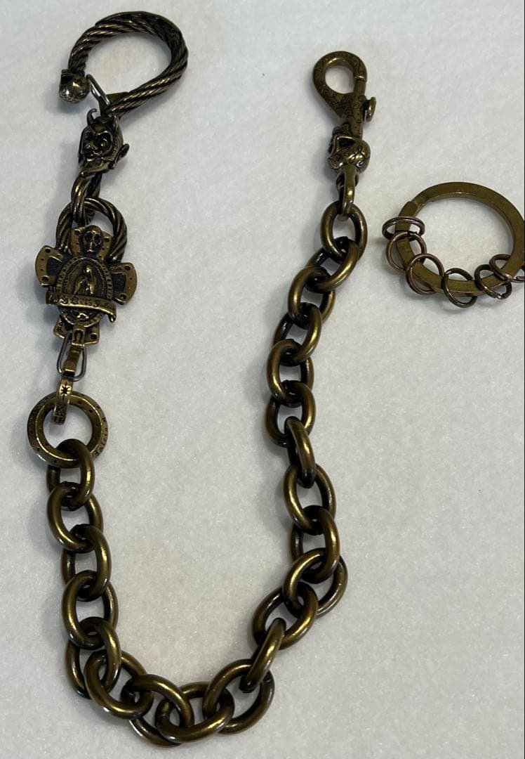 ギャングスタービル×ガルシア DEVIL ブラスウォレットチェーン