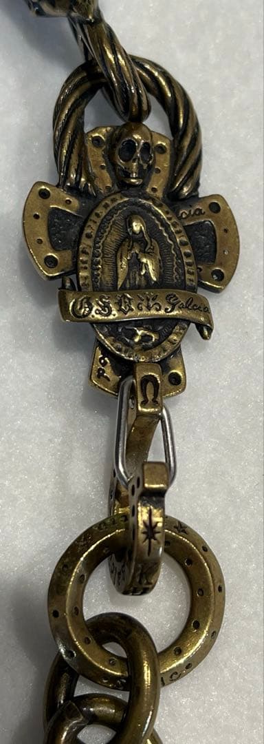 ギャングスタービル×ガルシア DEVIL ブラスウォレットチェーン