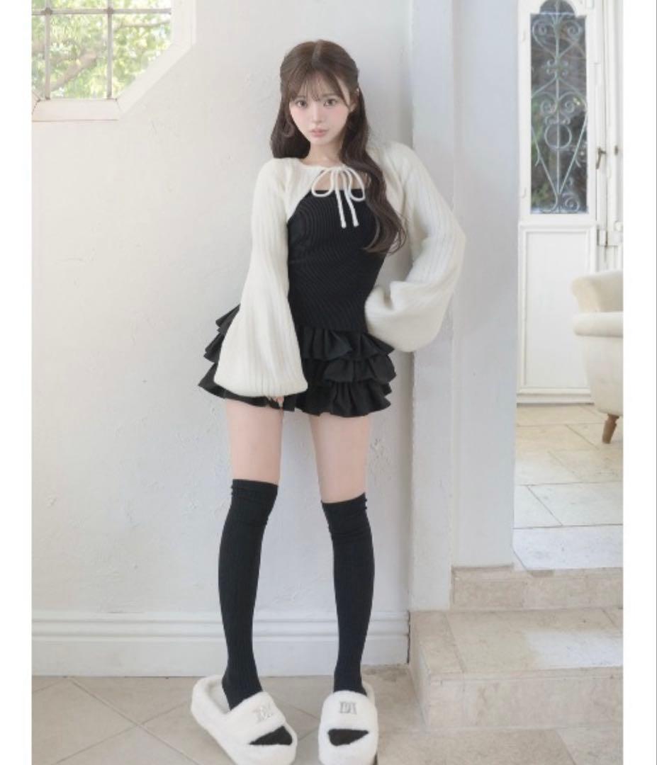 Darich ダーリッチ ティアードフリルミニワンピース