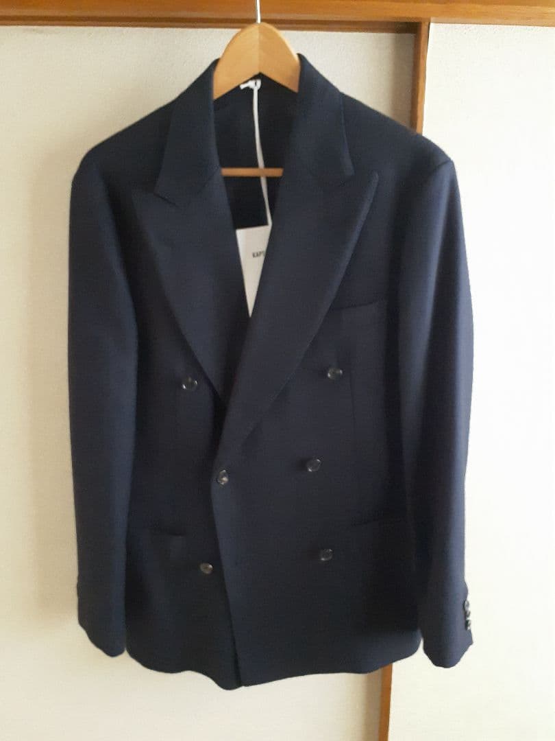 KAPTAN SUNSHINE ダブルブレストジャケット 38 ネイビー