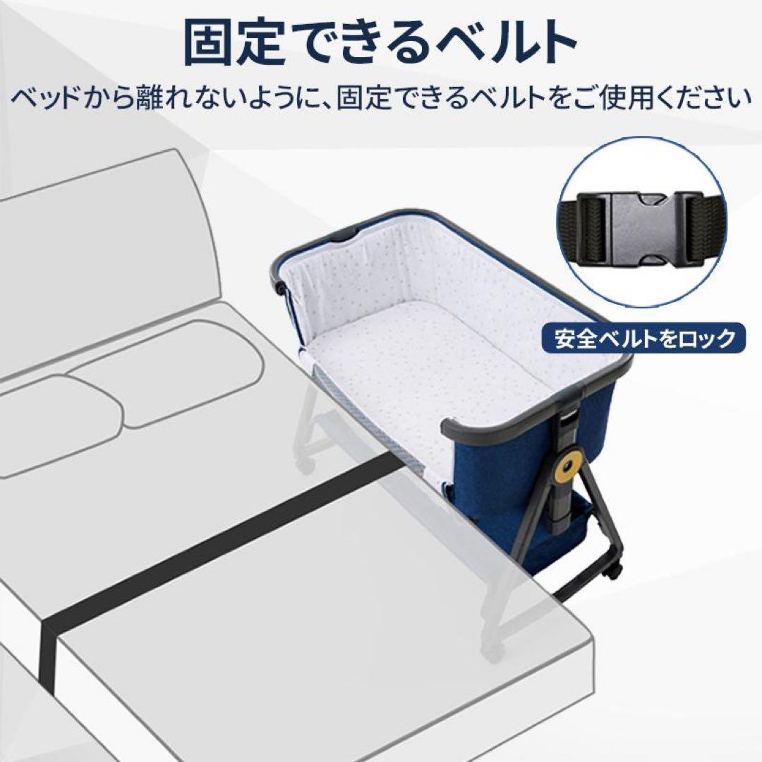まる【人気】HZDMJベビーベット　グレー　持ち運び可能