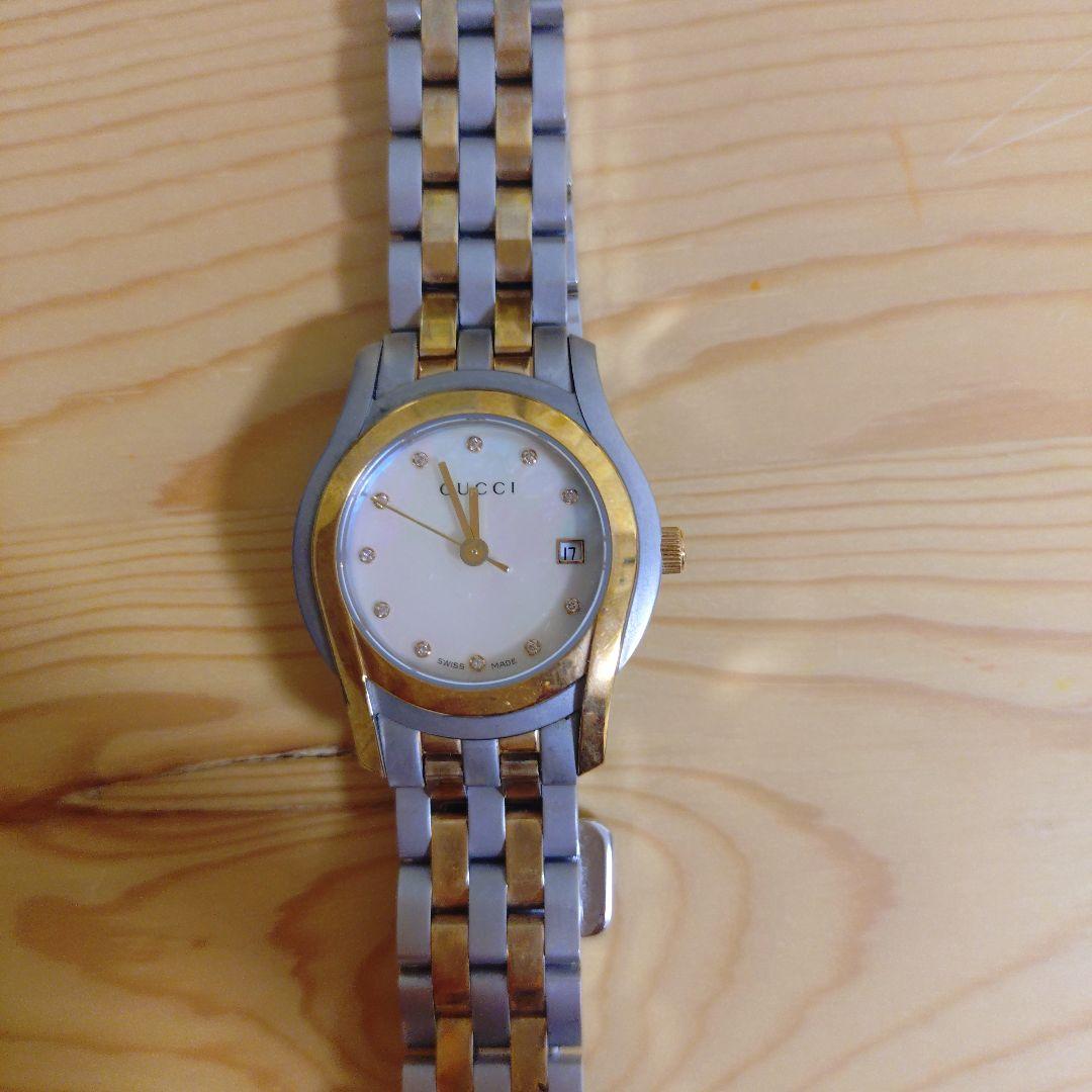 GUCCI クォーツ時計 シルバー/ゴールド