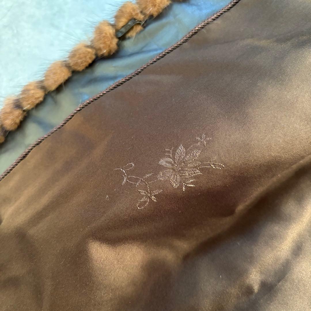 EMBA ミンクファーコート ロングコート 毛皮　ブラウン　11号　エンバ