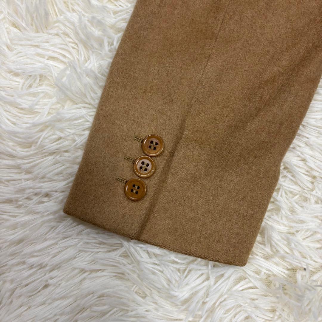 美品✨マックスマーラ✨白タグ✨テーラードジャケット✨キャメル100%最高級 XL
