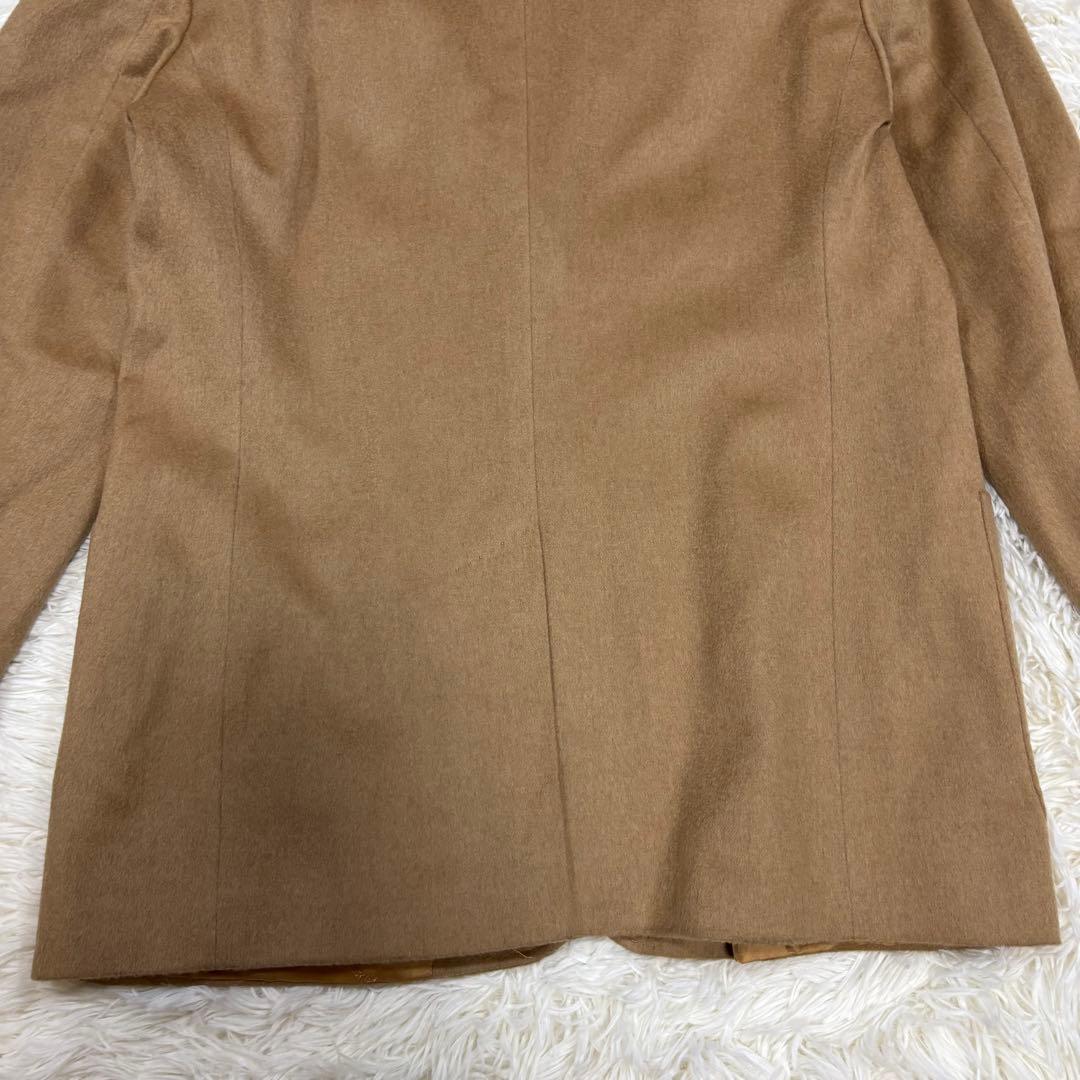 美品✨マックスマーラ✨白タグ✨テーラードジャケット✨キャメル100%最高級 XL