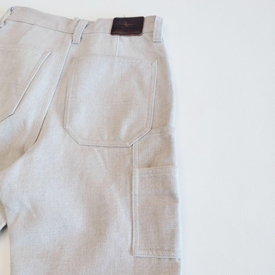 FUMIKA UCHIDA　ペインターパンツ　フミカウチダ　ベージュ　リネン
