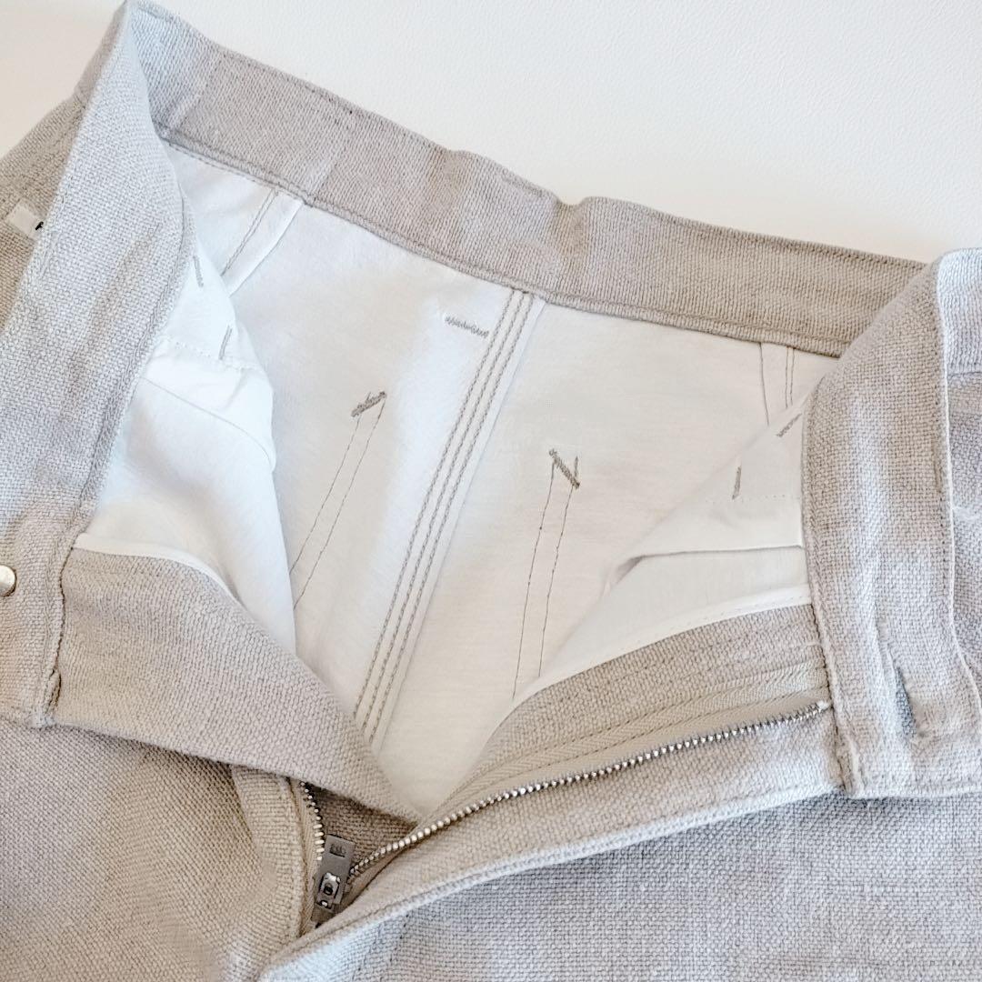 FUMIKA UCHIDA　ペインターパンツ　フミカウチダ　ベージュ　リネン