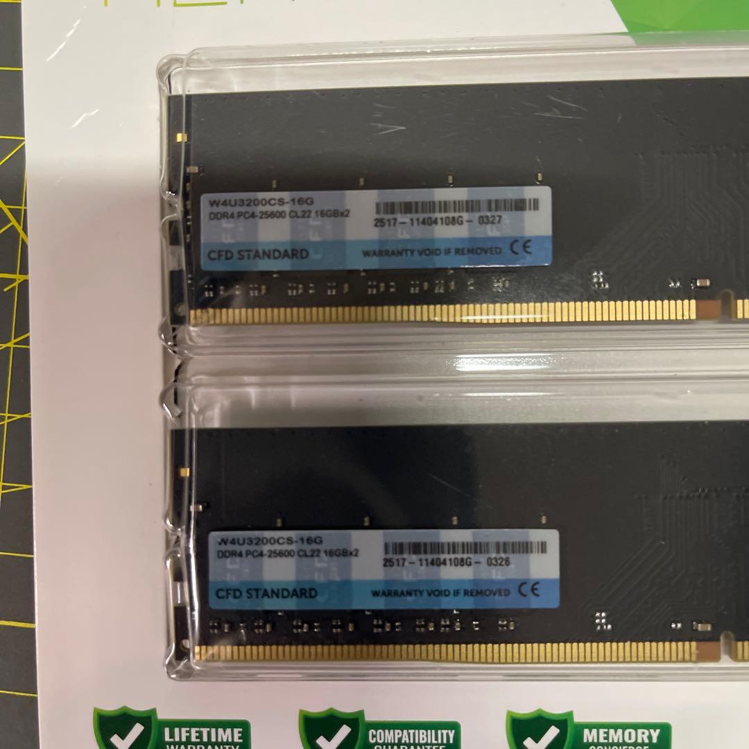 CFD DDR4 3200MHz メモリ W4U3200C15-16G