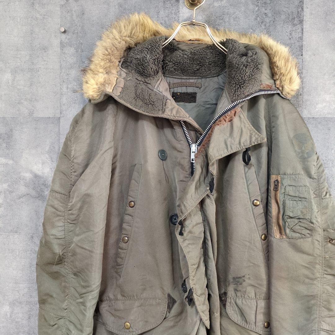 【激レア】60s フライトJK ミリタリージャケット N-3B アルミジップ