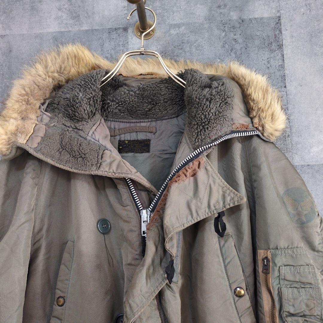 【激レア】60s フライトJK ミリタリージャケット N-3B アルミジップ