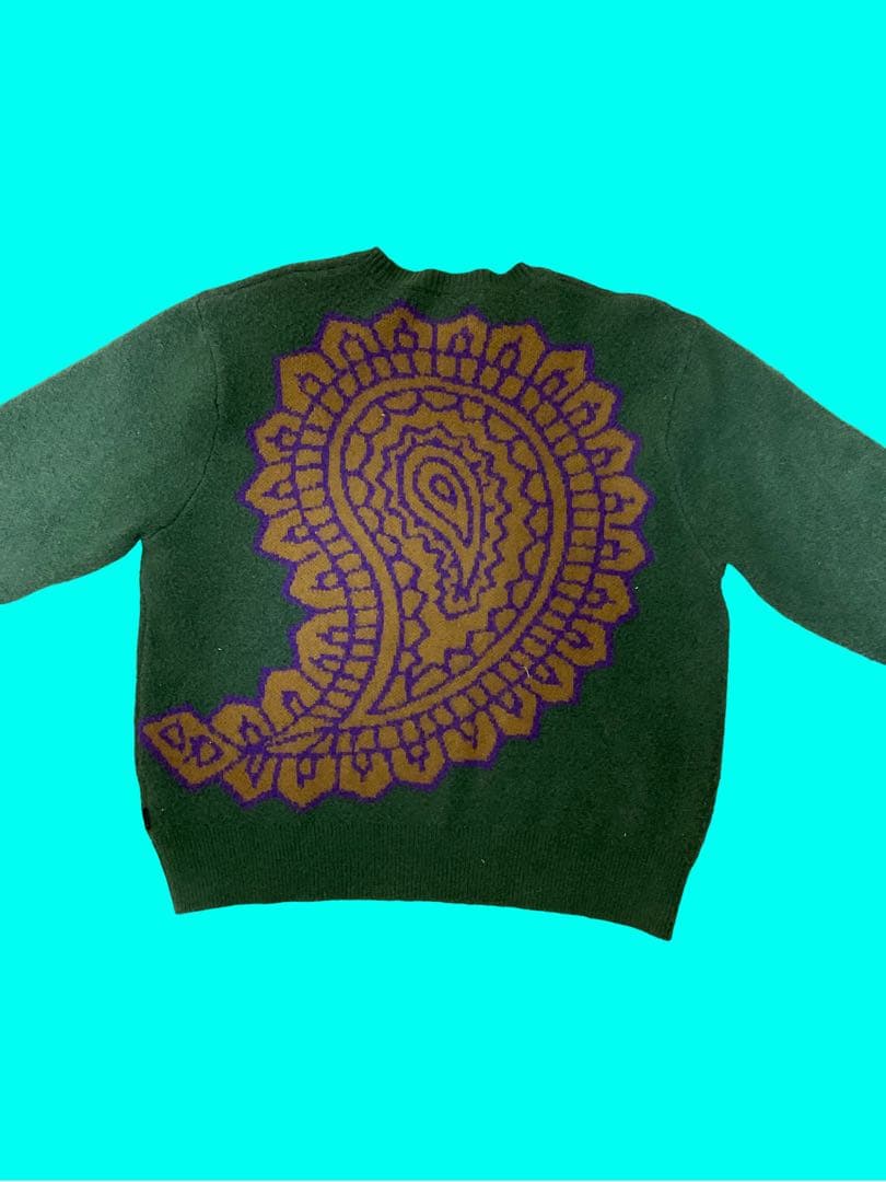 stussy ペイズリー　グランジニット