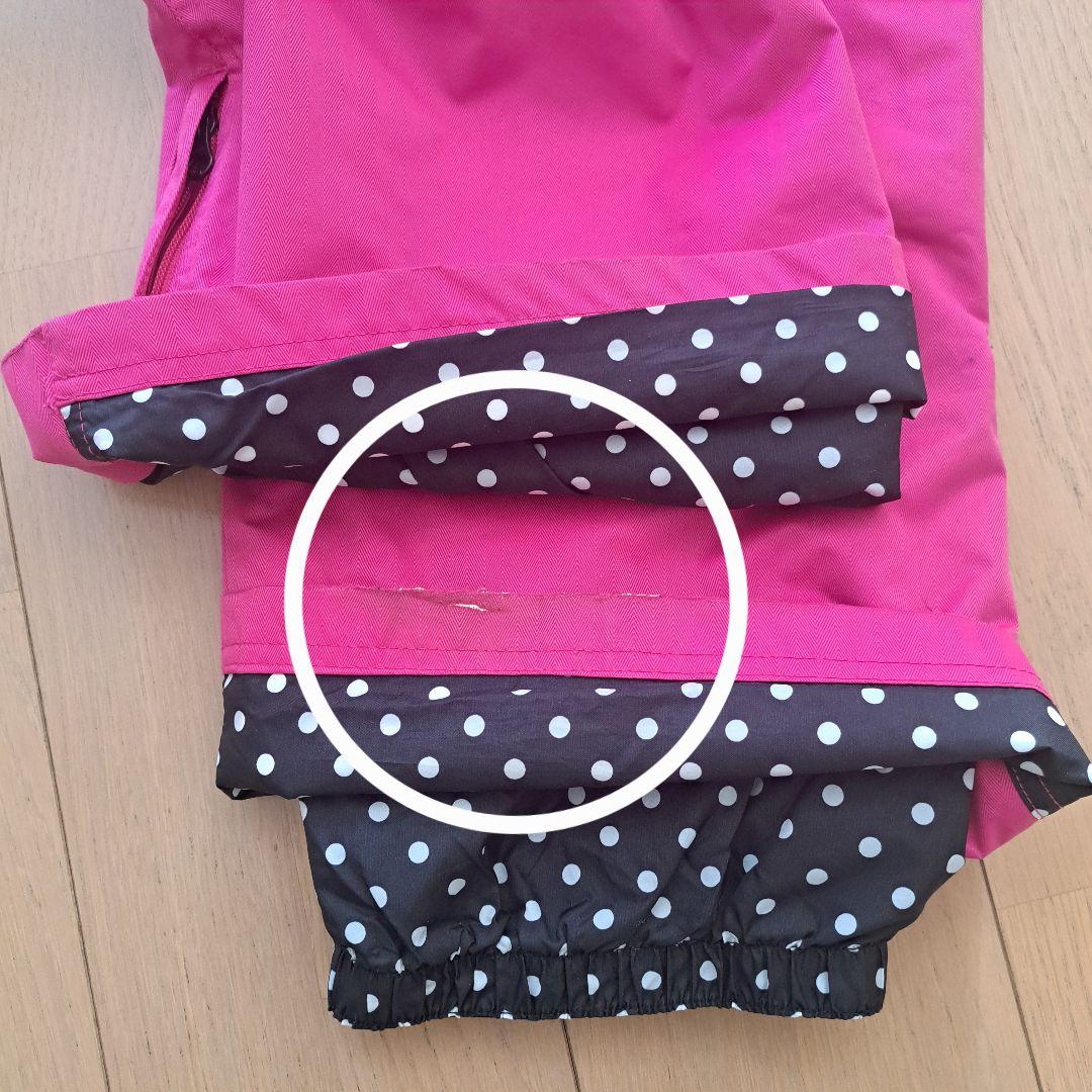 ★M★SiROP★スノーボードウェア★上下セット★黒×ピンク★水玉★レディース★