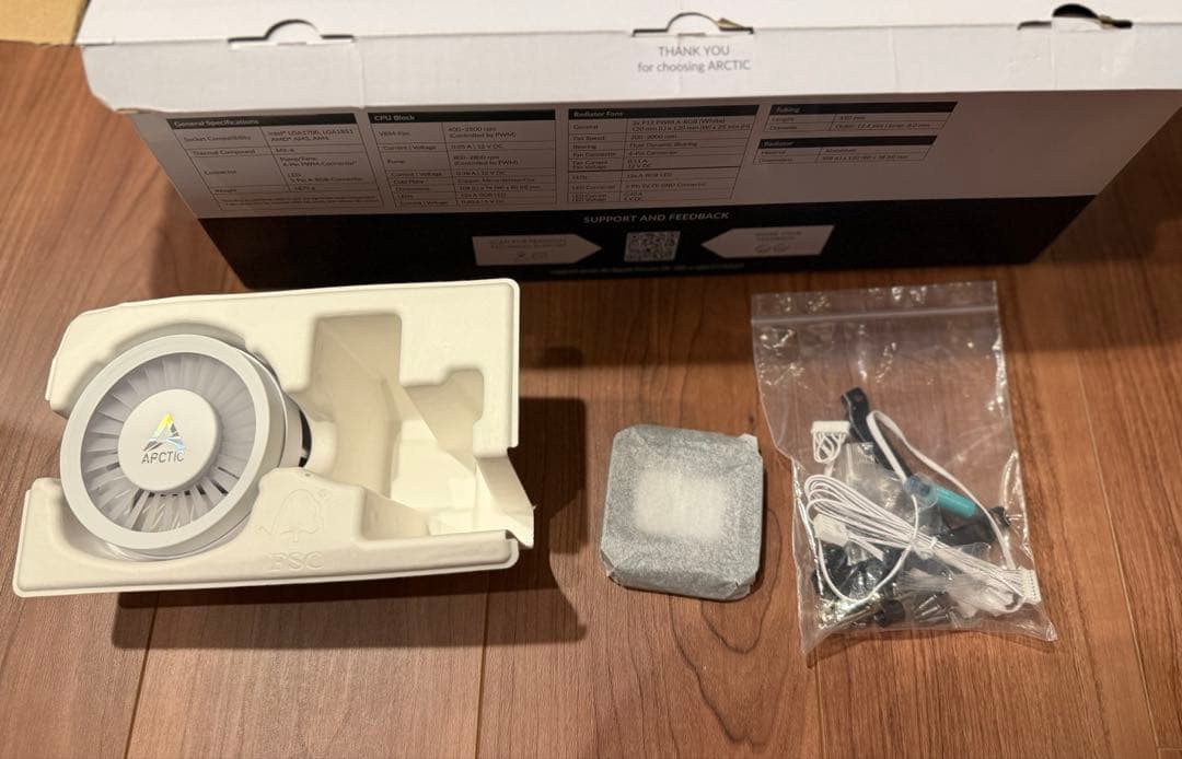 PC用ファン・クーラー ARCTIC Liquid Freezer III 360 A-RGB WH