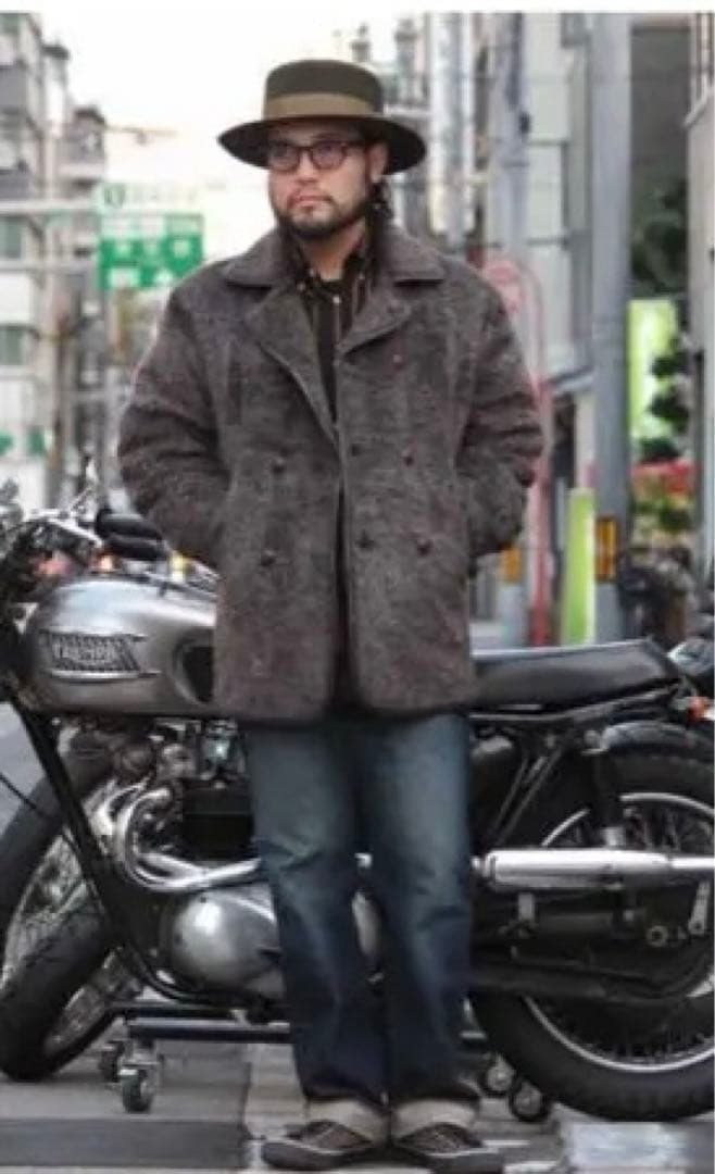 DRESS HIPPY ファー Pコート ドレスヒッピー　美品