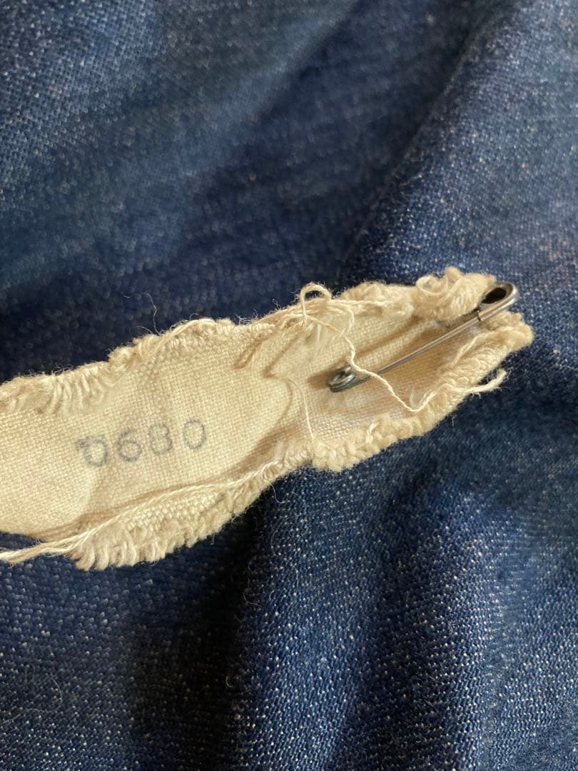 30s 40s ヴィンテージ デニム ランドリーバッグ 真紺 ARMY NAVY