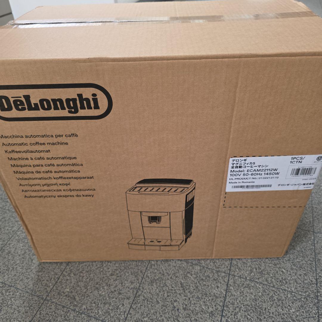 【新品未開封未使用】デロンギ DeLonghi コーヒーECAM22112W