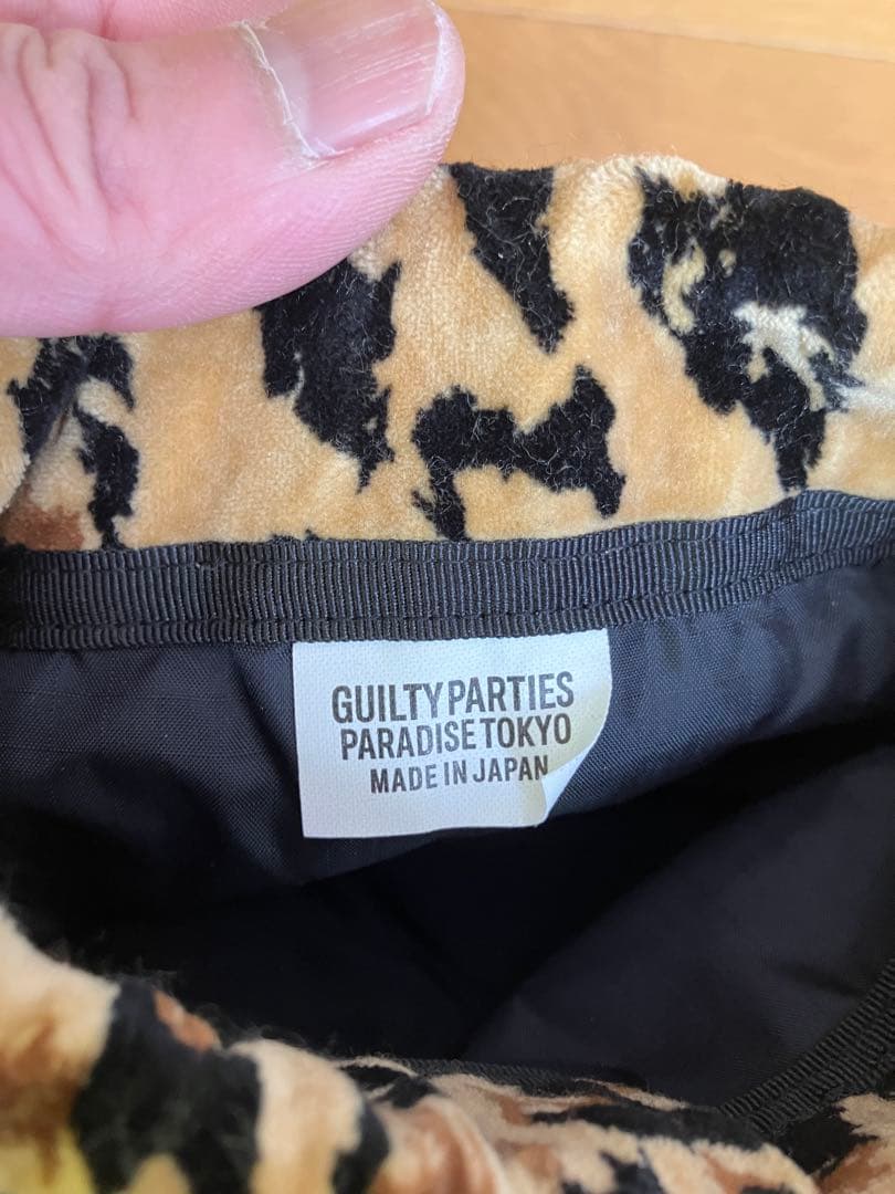 バッグ wackomaria LEOPARD VELOUR DRAWSTRING BAG