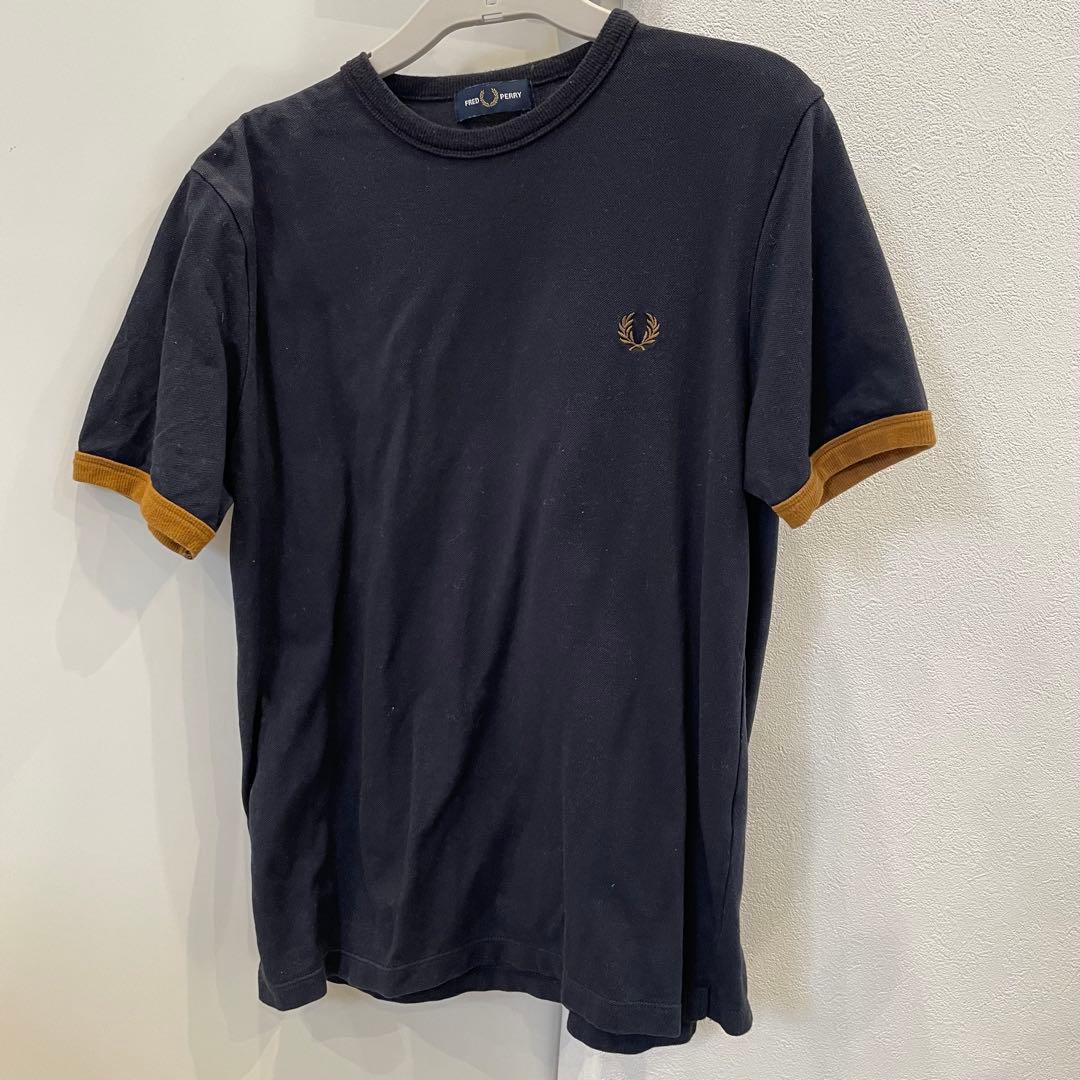 FRED PERRY フレッドペリー　別注 ワンポイントロゴ刺繍 鹿の子Tシャツ