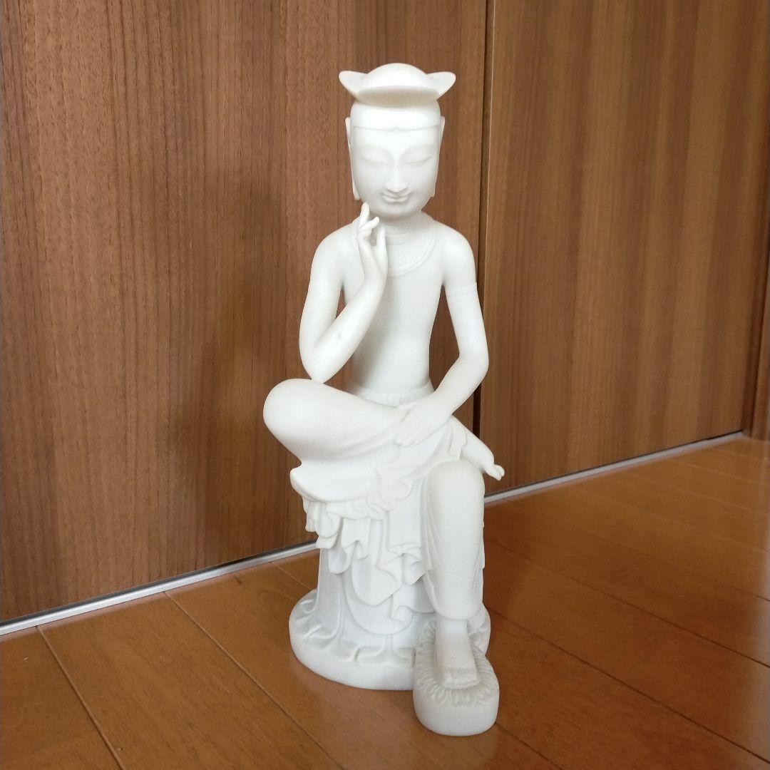 大理石 弥勒菩薩像 専用ケース付き