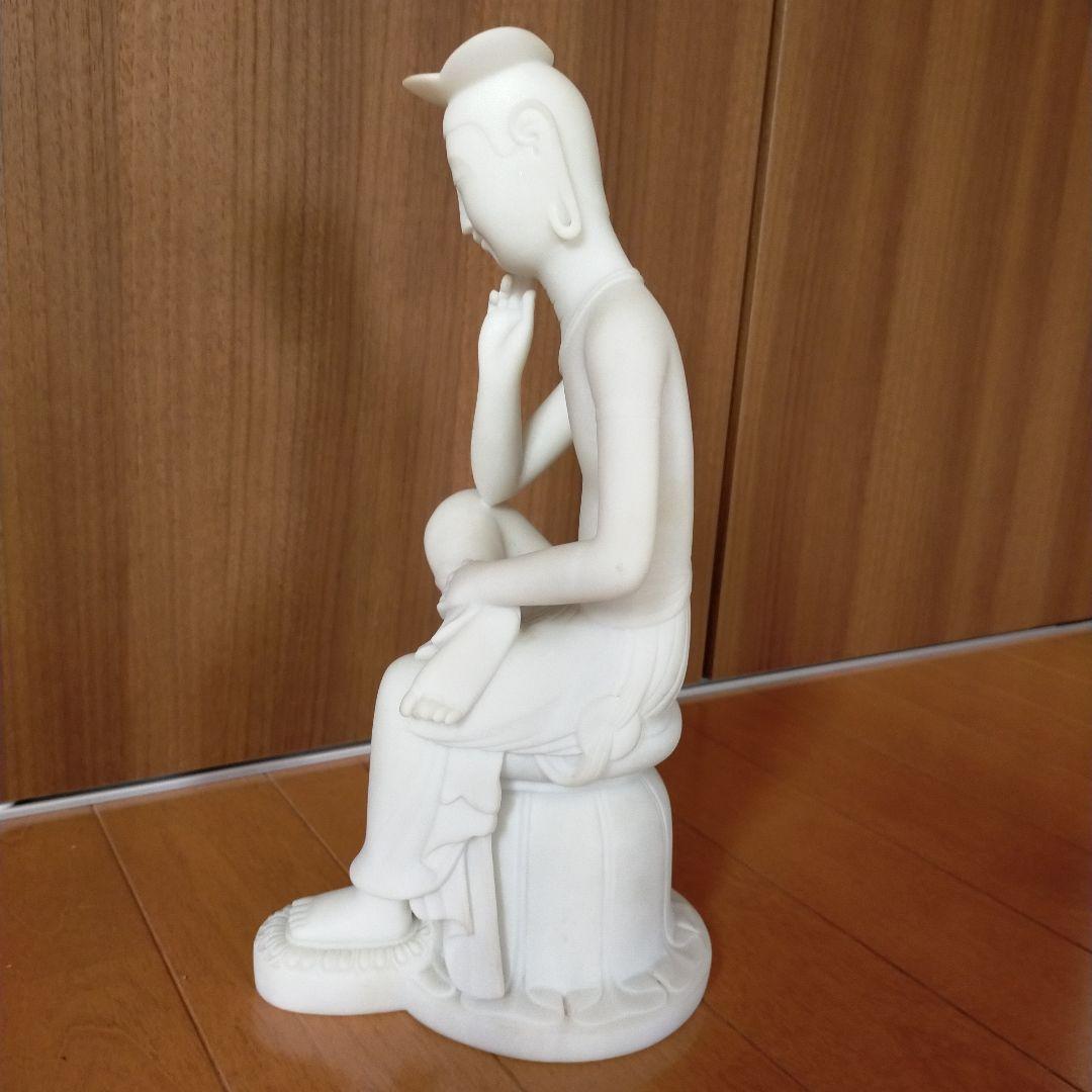 大理石 弥勒菩薩像 専用ケース付き