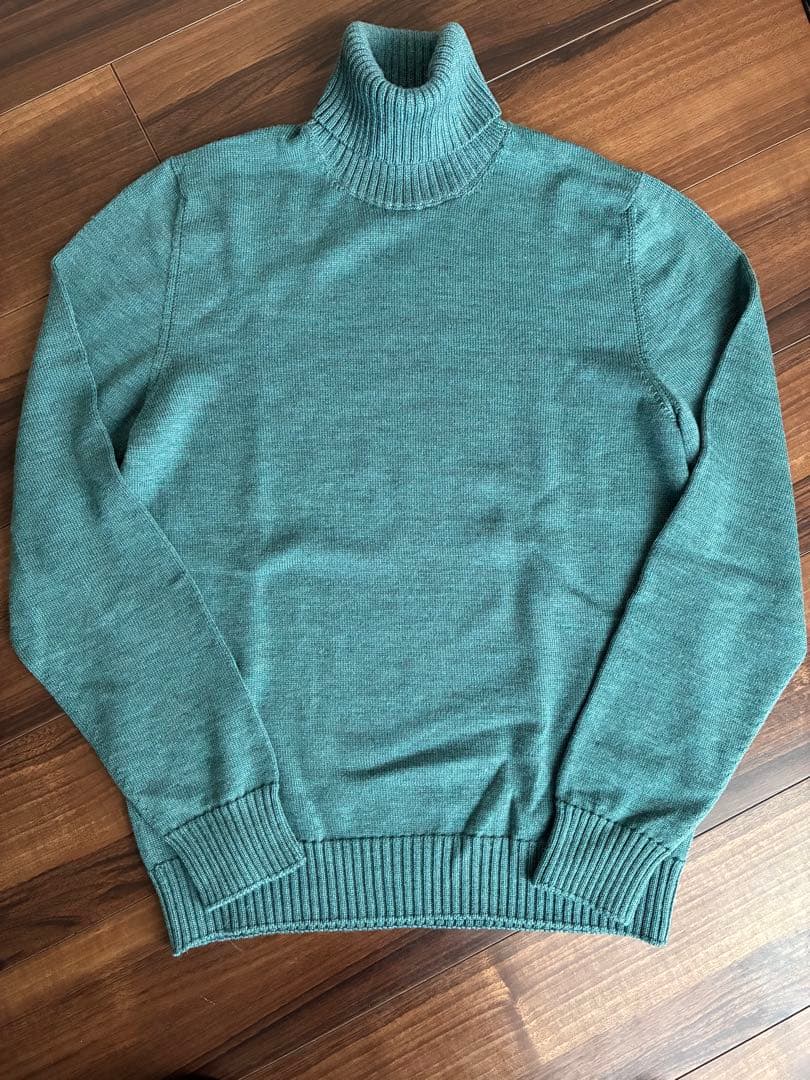 Drumohr ドルモア 8ゲージ タートルネック 46 グリーン