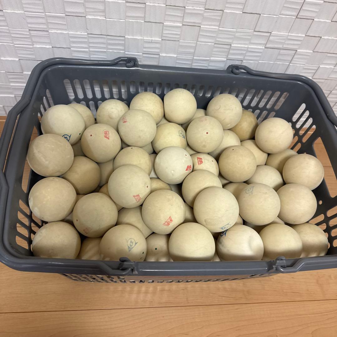 ② 【ダンロップカゴ付き‼️ソフトテニスボール120球‼️】