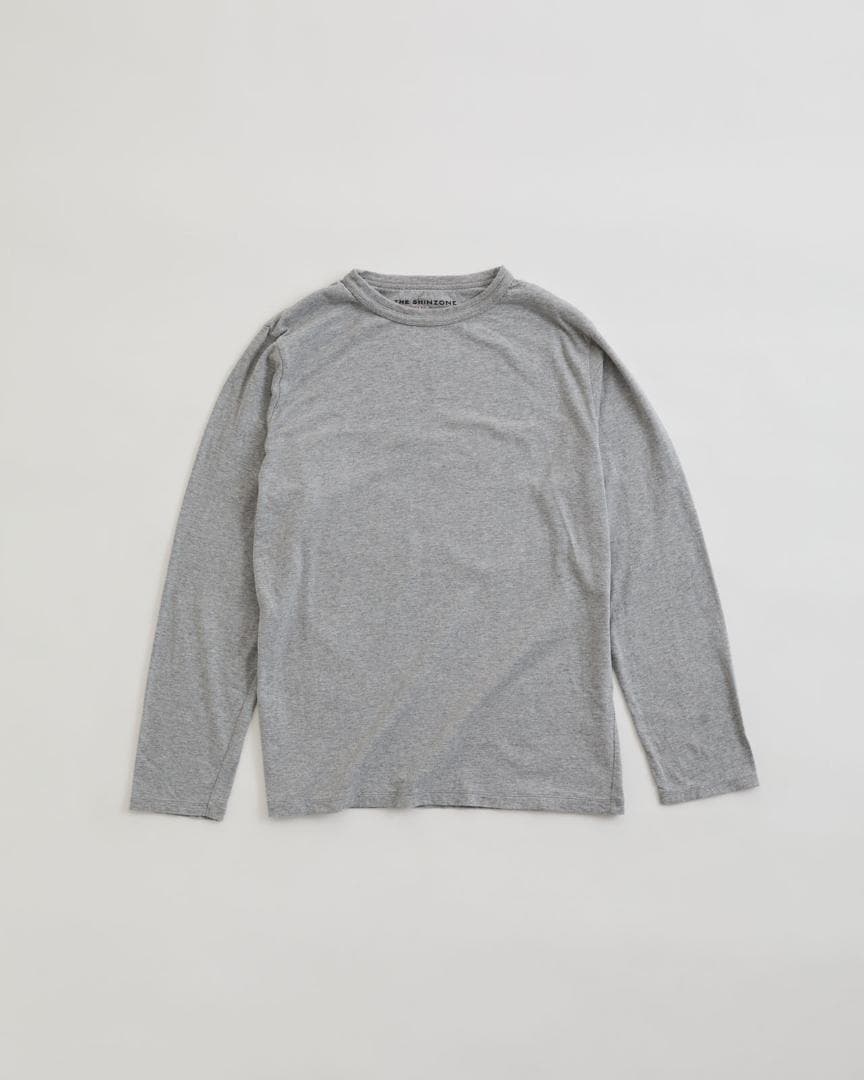 SHINZONE シンゾーン PACK LONG SLEEVE TEE GRAY