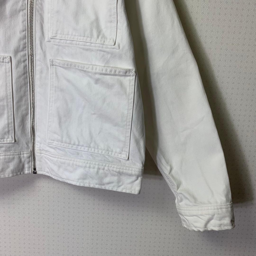 ジャケット・アウター stussy overdyed zip work jacket S bone