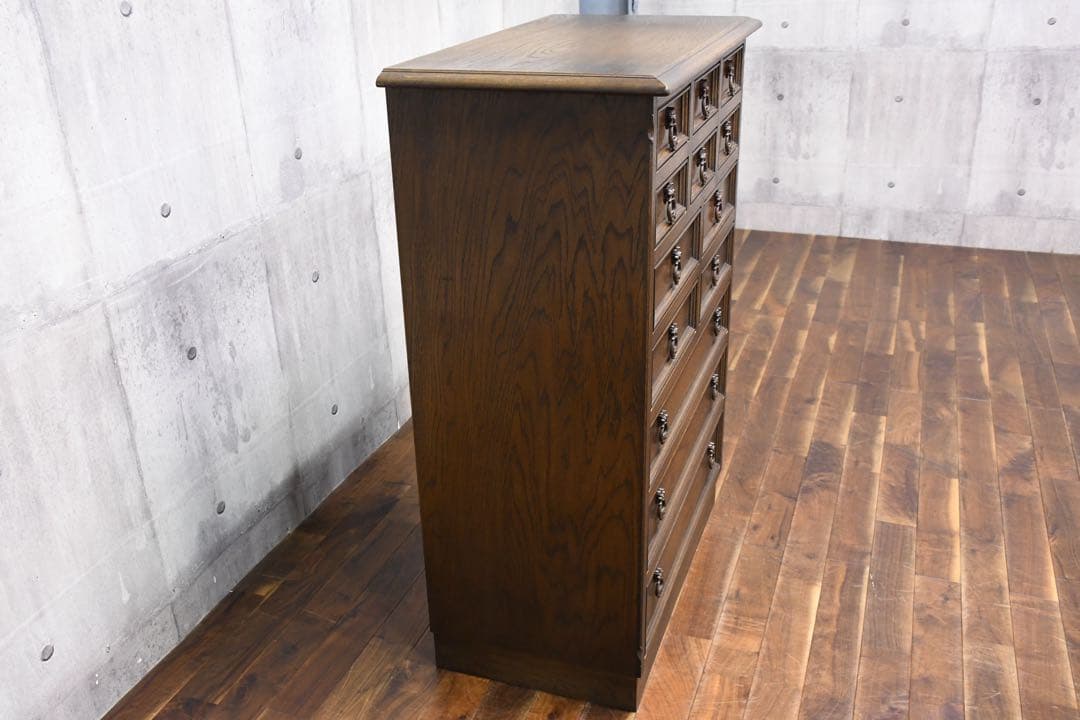 EHK65 永田良介商店 小物整理ダンス 50万 ナラ材(オーク材) 神戸洋家具