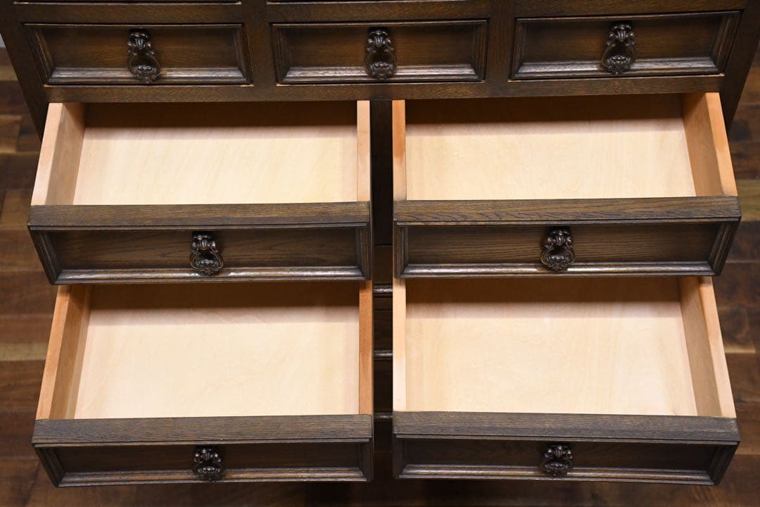 EHK65 永田良介商店 小物整理ダンス 50万 ナラ材(オーク材) 神戸洋家具