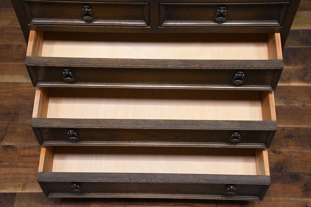 EHK65 永田良介商店 小物整理ダンス 50万 ナラ材(オーク材) 神戸洋家具