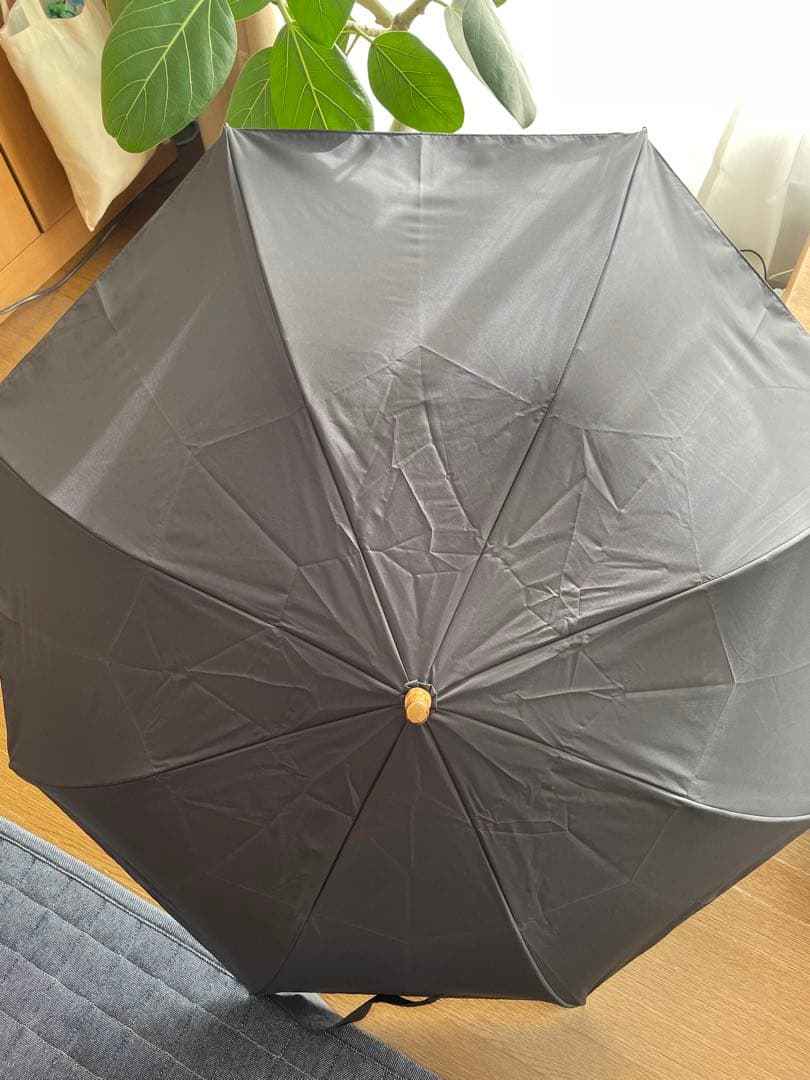 OUR アワーホーム　完全遮光100％折りたたみ傘（晴雨兼用）　グレー