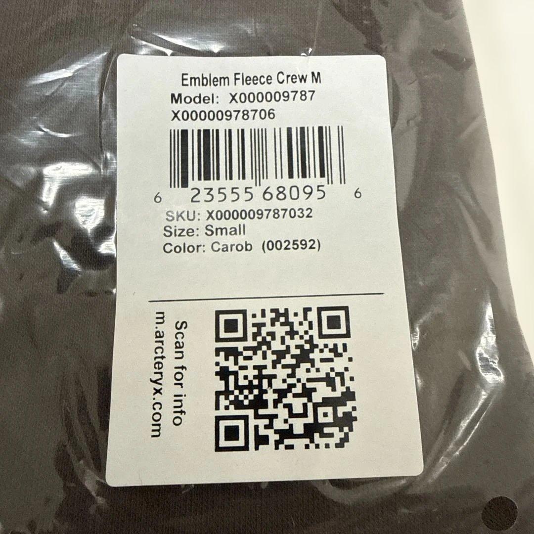 【国内正規店購入未使用新品】アークテリクスエンブレムフリースクルーメンズ茶S