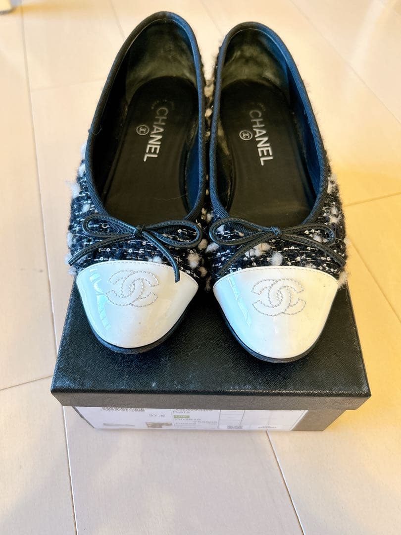 お値下げ⭐︎美品☆CHANEL⭐︎バレリーナ☆ツイード