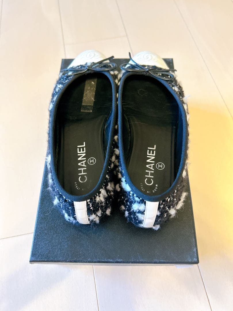 お値下げ⭐︎美品☆CHANEL⭐︎バレリーナ☆ツイード