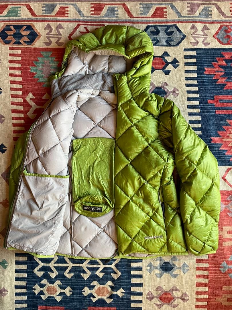 mont-bell ダウンジャケット ダイヤ柄　sk8 y2k テック