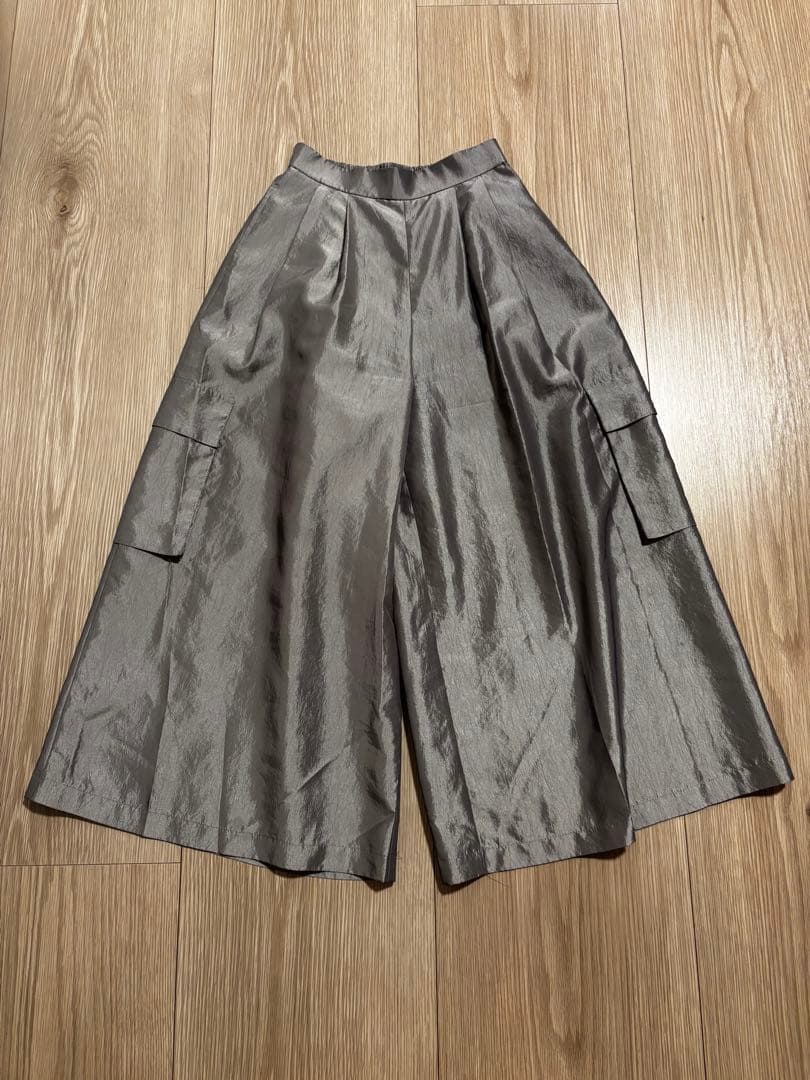 lig. wide cargo pants ワイドカーゴパンツグレー