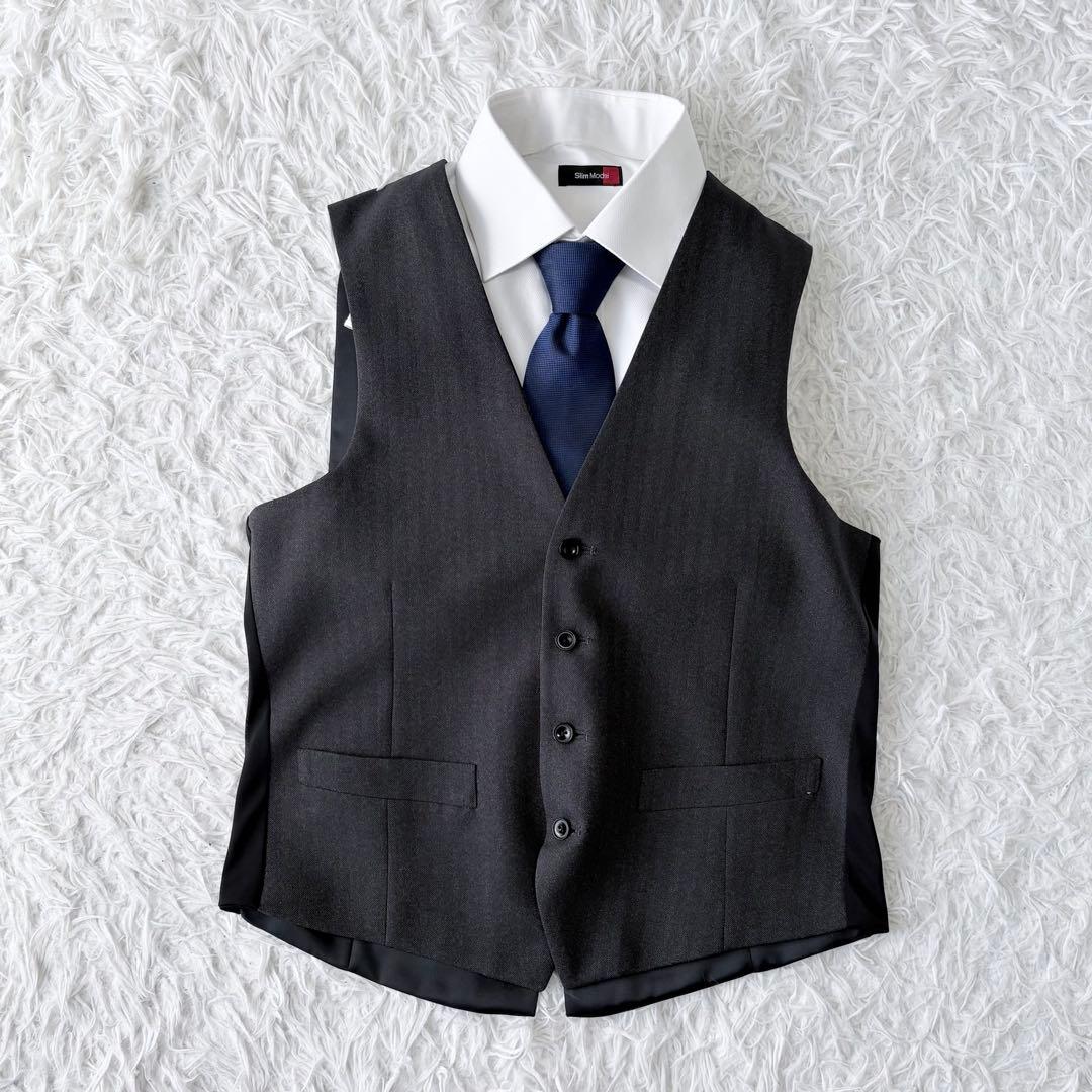 3ピース ✨4Sスーツ✨SUIT SELECT セットアップスーツ グレー Y5