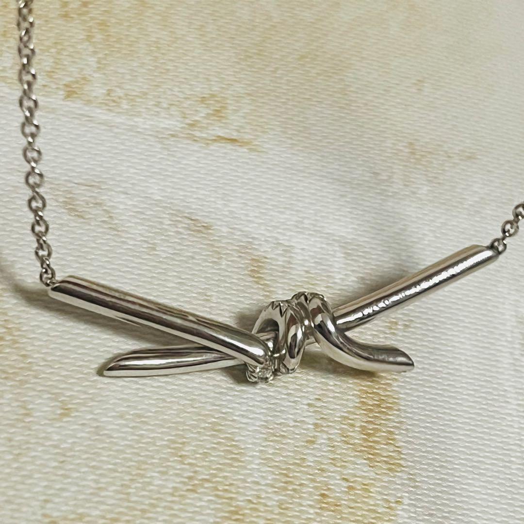 けだま Tiffany ティファニー ノット ペンダント ネックレス