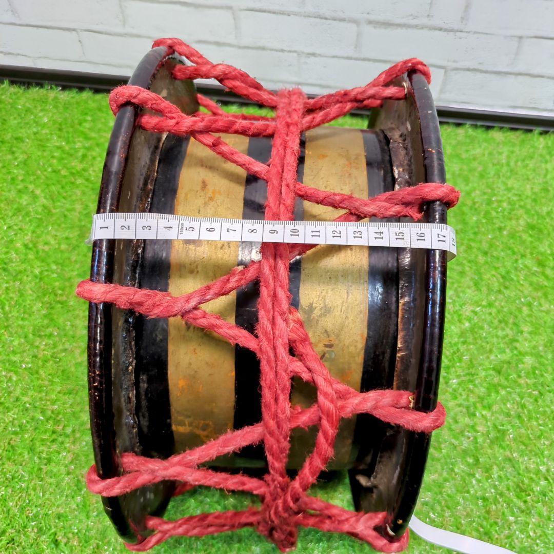 【良品】締太鼓 紐締め 平太鼓 和太鼓