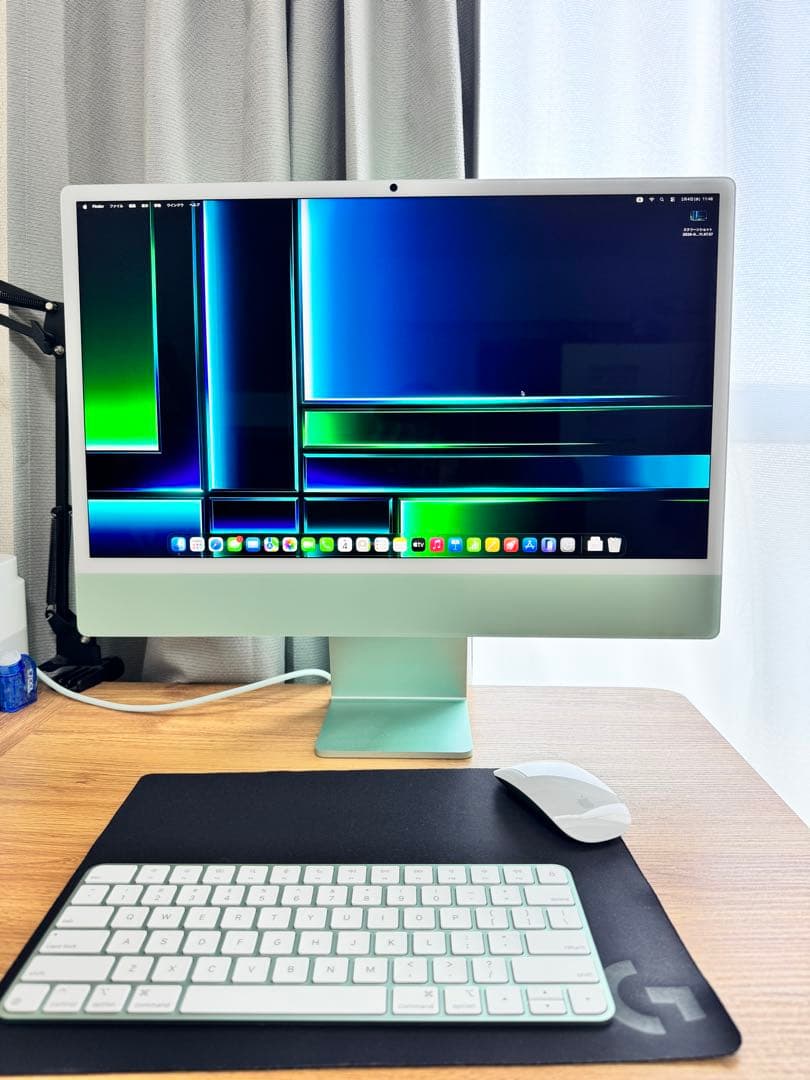 iMac (2024) M4 グリーン