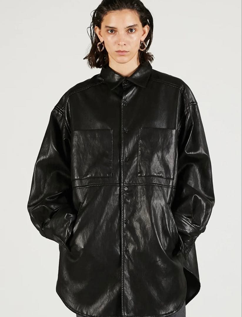 今期　prankproject プランクプロジェクト　 レザージャケットシャツ