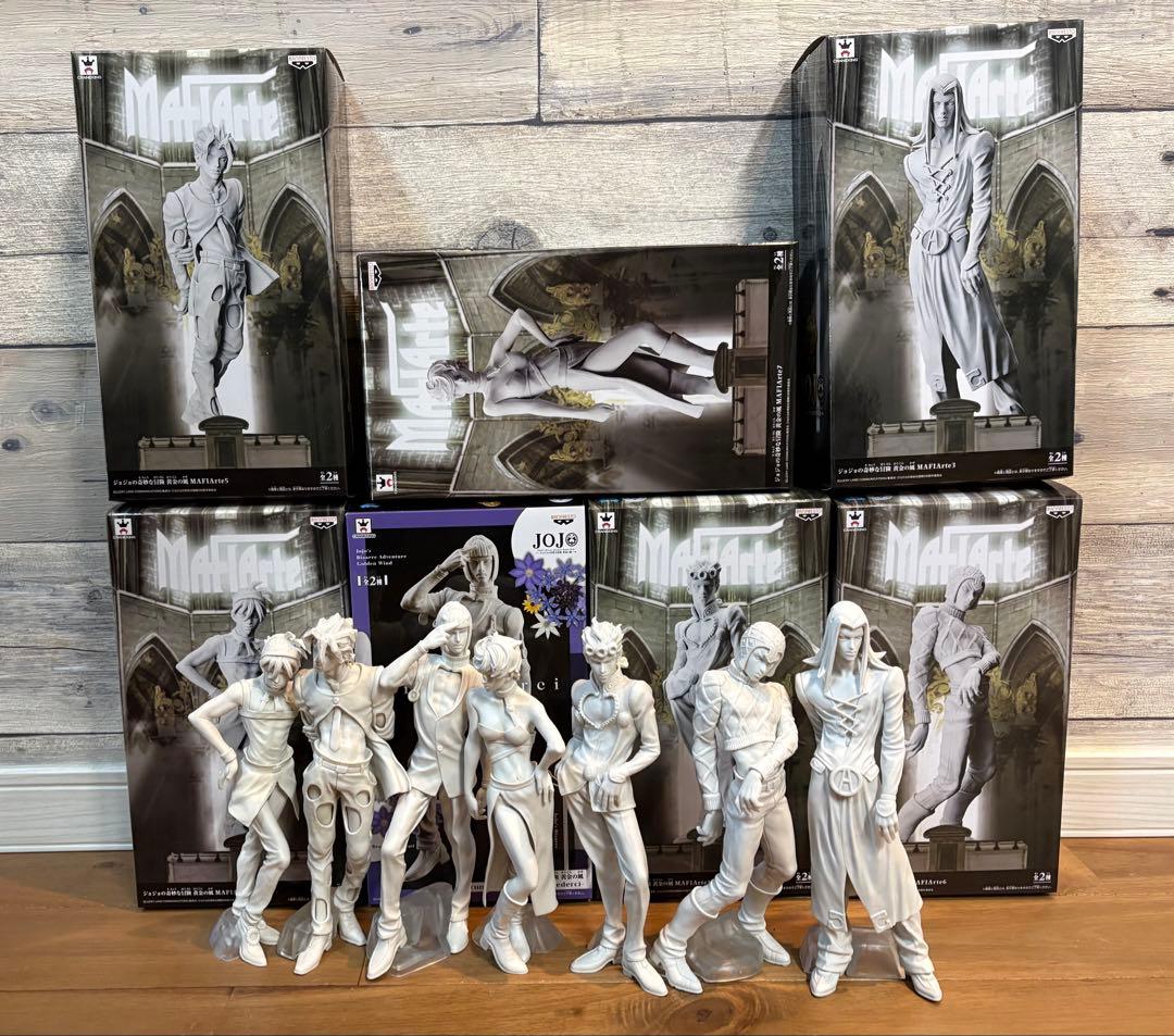 ジョジョの奇妙な冒険 石膏カラー フィギュア 12体セット 一番くじセンチネル