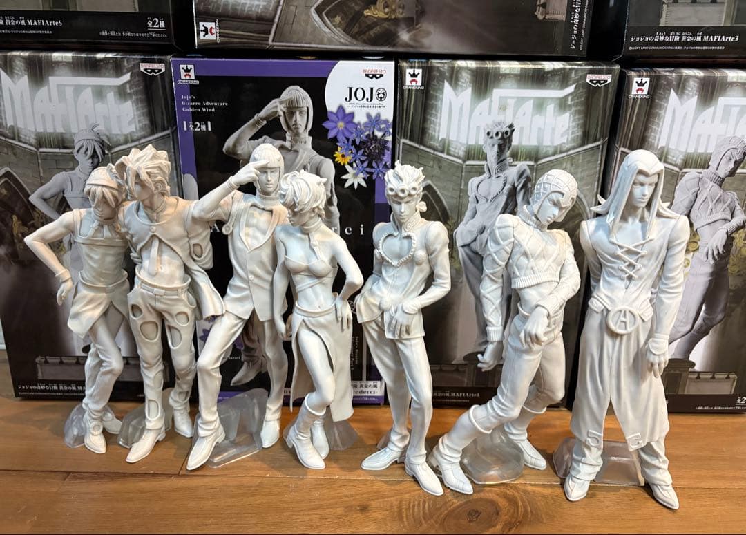 ジョジョの奇妙な冒険 石膏カラー フィギュア 12体セット 一番くじセンチネル