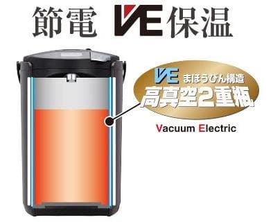 【限定品】TIGER 蒸気レスVE電気まほうびん PIS-N220 ブラウン
