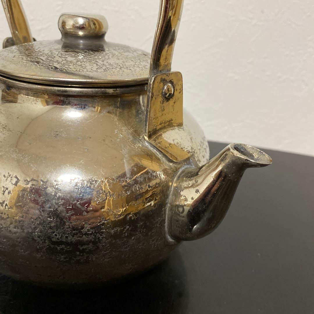 煎茶道具 燻銀 銅瓶 湯沸 急須