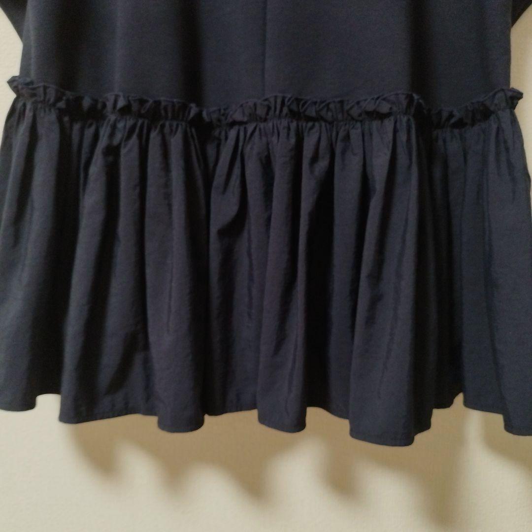 スリースクエア ペプラムコンビプルオーバー